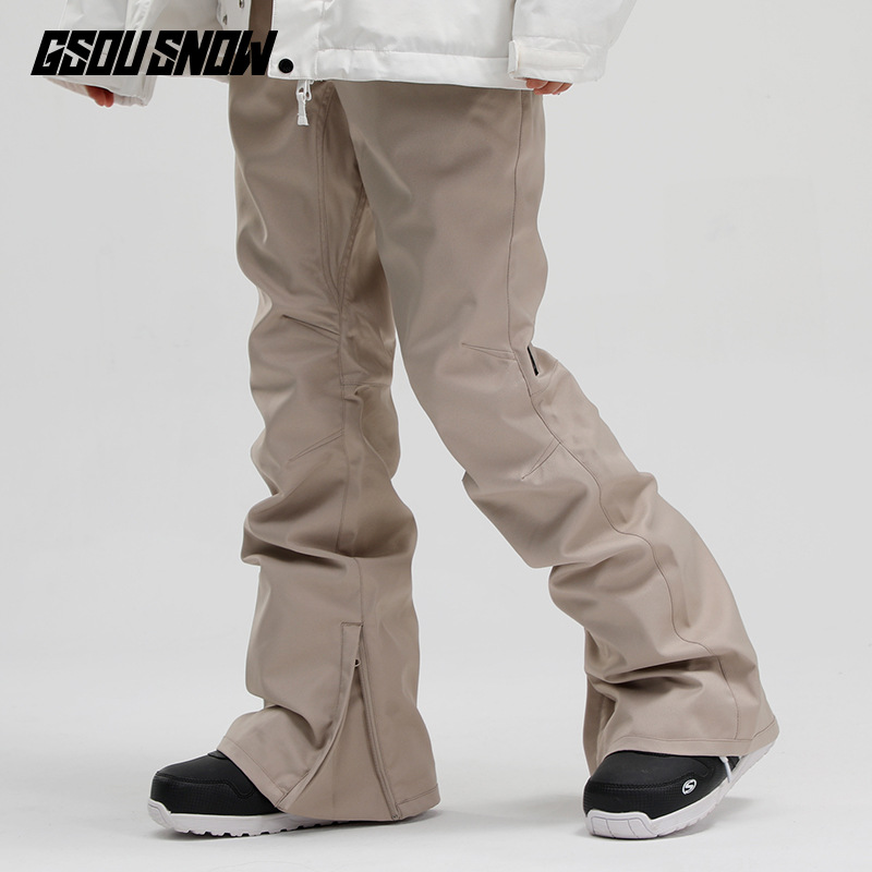 Narty damskie snowboardowe podwójne deski ciepłe wodoodporne kombinezony śnieżne sprzęt do jazdy na nartach spodnie śnieżne męskie_voghion.com