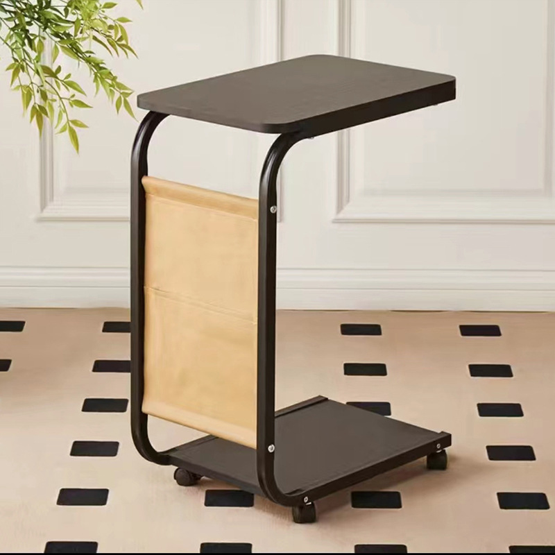 Mesa de cabecera móvil transfronteriza mesa de té doméstica moderna y simple estante de almacenamiento de dormitorio mesa de computadora portátil mesa de cabecera