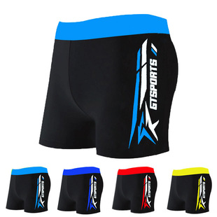 Boys' new boys swimming trunks children's nylon fashion seaside swimming trunks in the youth hot spring swimming trunks wholesale