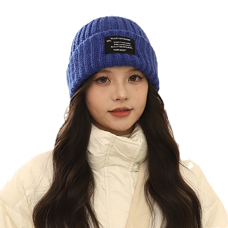 Lana oversize tinta unita per autunno e inverno, pile lavorato a maglia, versione coreana, coppia femminile all'aperto, escursioni calde_voghion.com