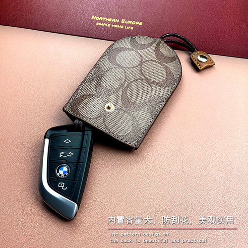 New unisex multi-functional keychain stylish retro car key holder remote storage bag key loop