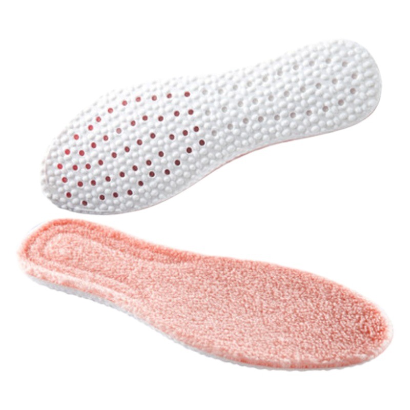 Huella Yopin sensación de caminar en la plantilla forrada de lana plantilla caliente engrosada de comercio electrónico entrega de una sola pieza transpirable sudor-absorbente a prueba de frío