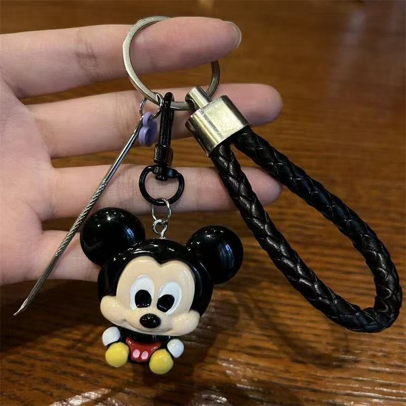 かわいいミッキークリエイティブキーホルダー爪切り爪はさみ韓国漫画インカップルキーホルダーペアペンダント