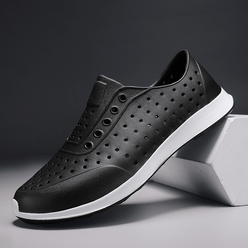 Wncnnnncative verano deportes al aire libre pareja playa agujero zapatos cerrado puntera casual transpirable sandalias impermeables