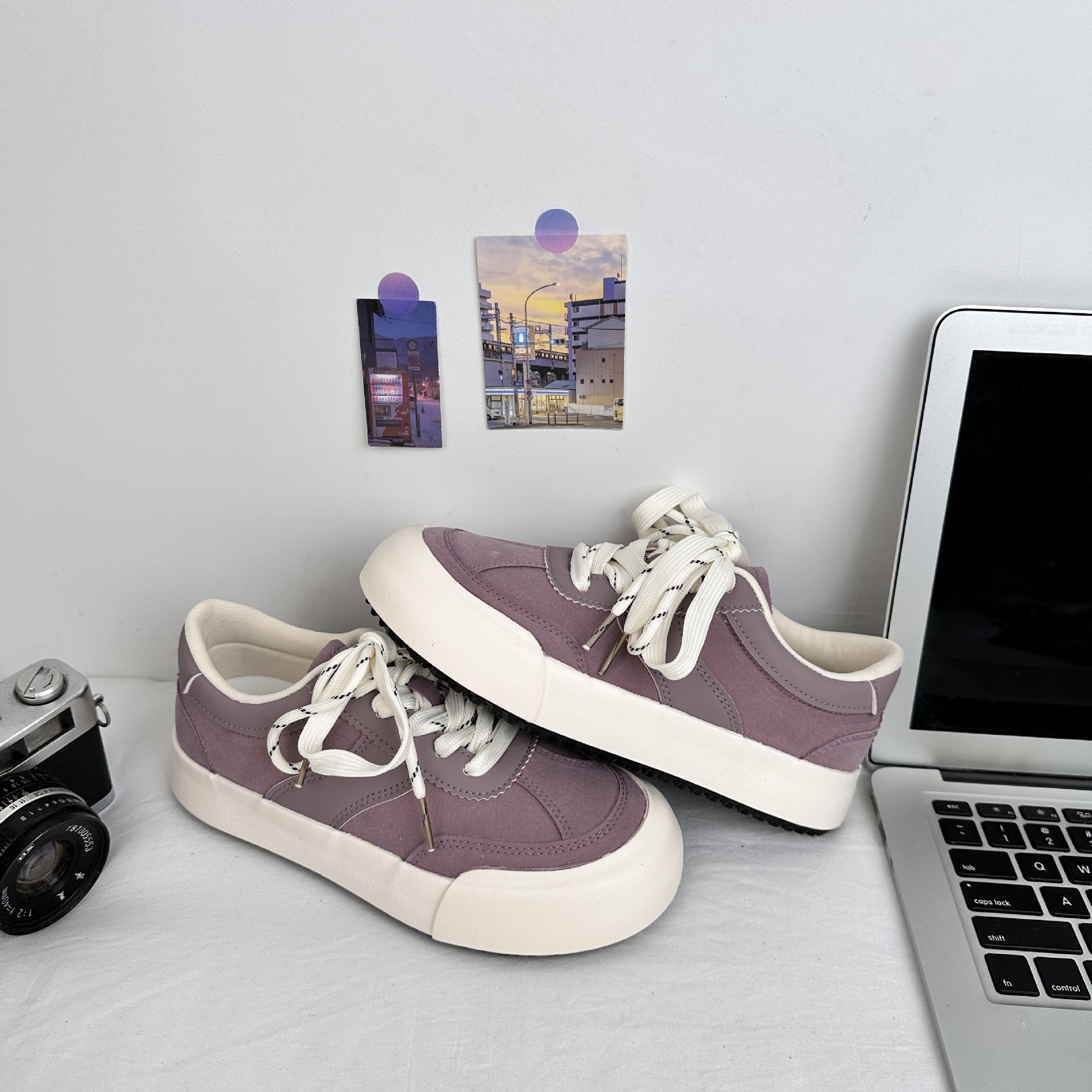 2025 arroz crema nuevo casual versátil zapatos blancos para estudiantes zapatos casuales cómodos zapatos deportivos 6607