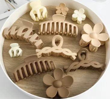 Temperamento transfronterizo simple clip de cabello de cabeza de mujer clip de agarre cuadrado clip de tiburón clip de cabello adornamiento mayorista