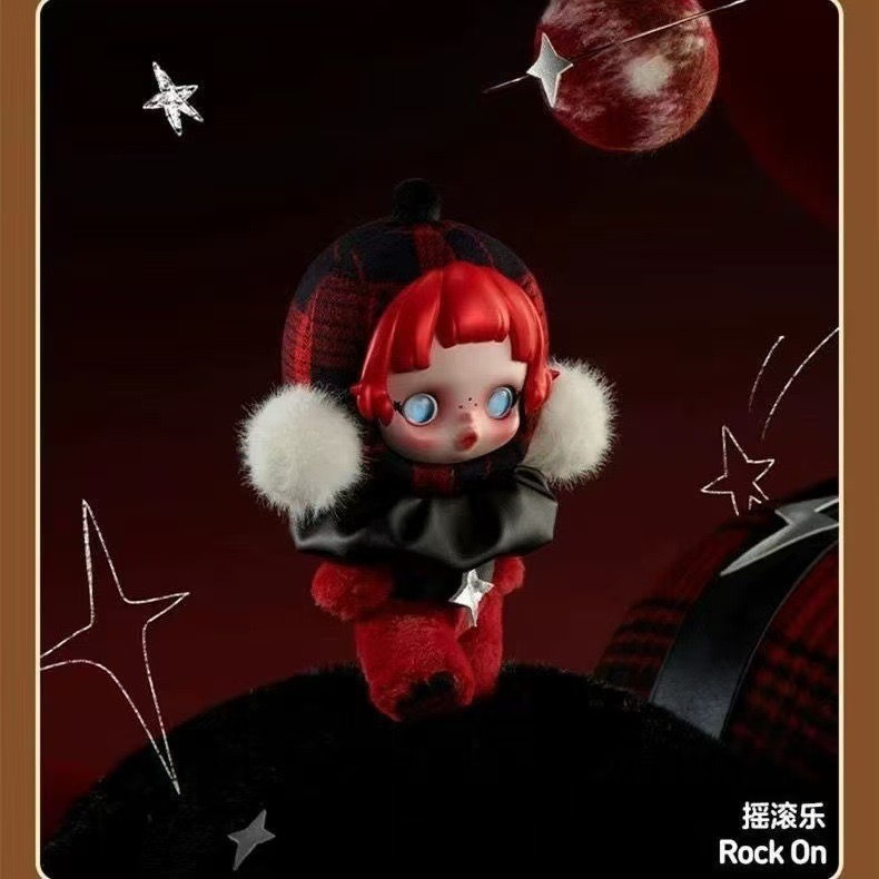 现货爆款SKULLPANDA光织园系列二代SP搪胶毛绒公仔挂件盲盒限定款|undefined