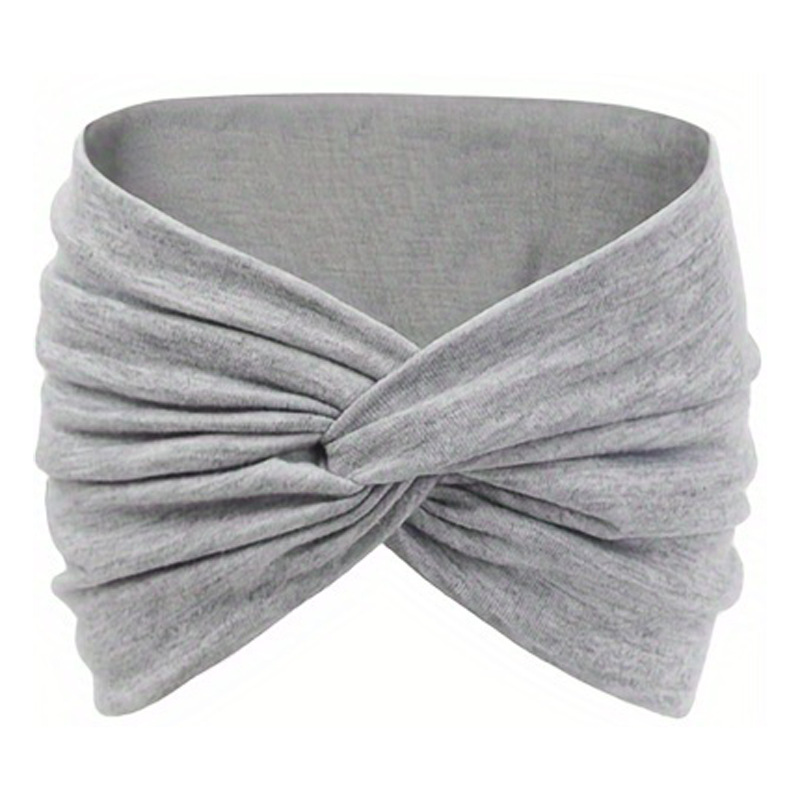 Boheems elastische haarband voor dames brede yoga haaraccessoire_voghion.com