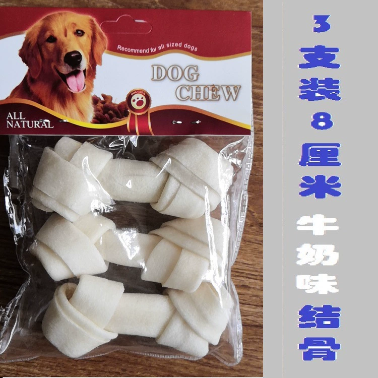 Заводская поставка 3 8 см молочный вкус белая кость закуски для домашних животных зоотовары клей для укусов собак Чистка оптом