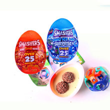 惊喜蛋清真糖果儿童卡通玩具糖出奇蛋巧克力糖定制贴牌Toy Candy