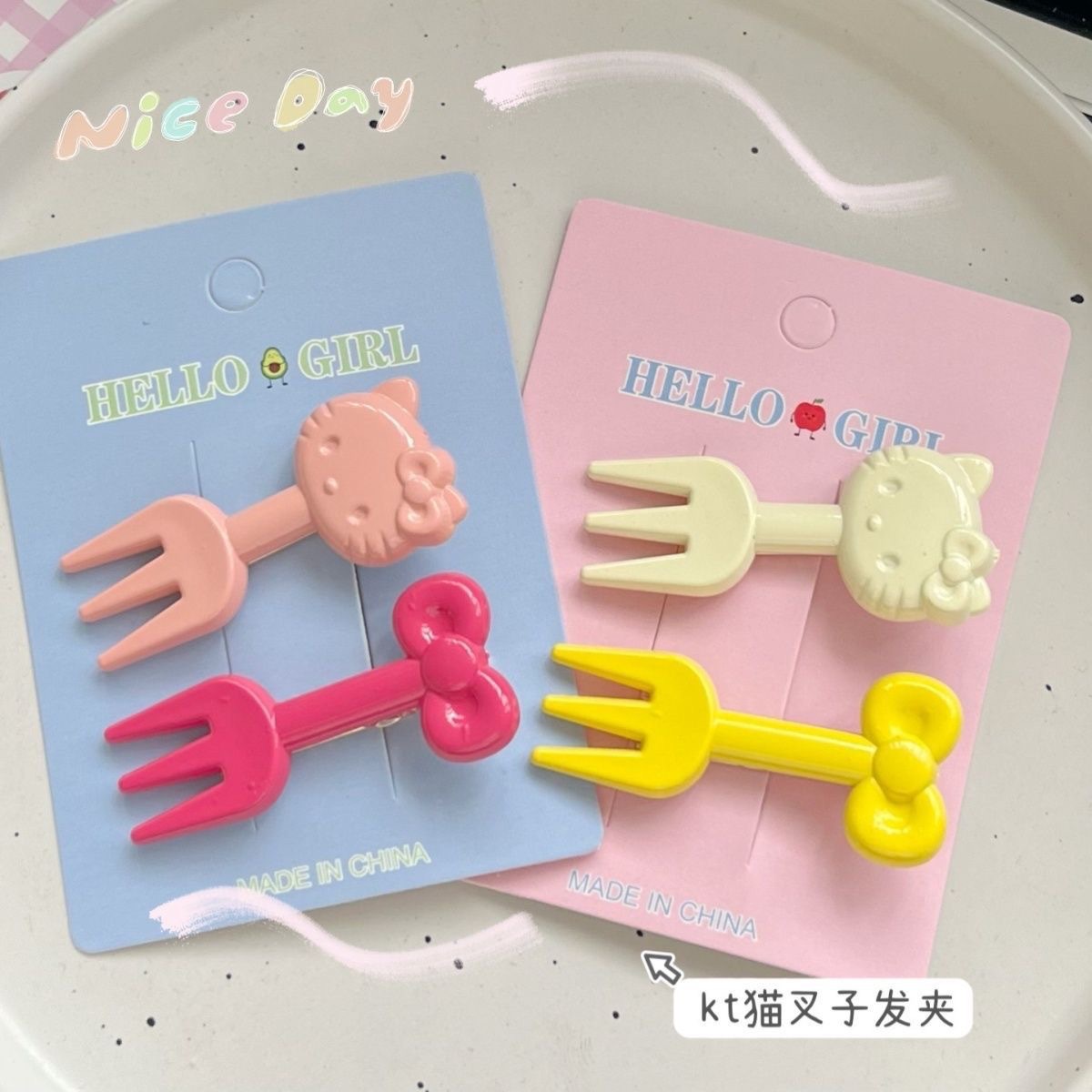 KT 포크 머리핀 [종이카드 없음]