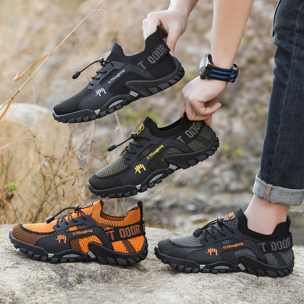 Transfronterizos de verano transpirables zapatos casuales al aire libre zapatos deportivos de hombre cómodos zapatos de montaña ligeros para hombres