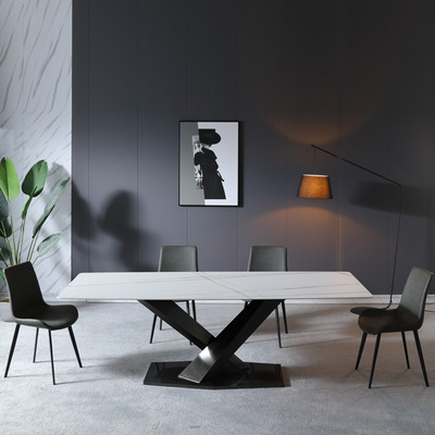 Northern Europe designer Small apartment table Simplicity Modern network household Industry Marble Having dinner Table