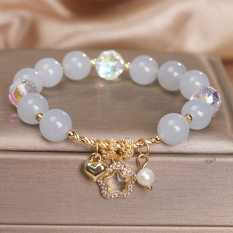 Special Interest Light Luxury Natural Stone Bracelet Women's High-grade Love