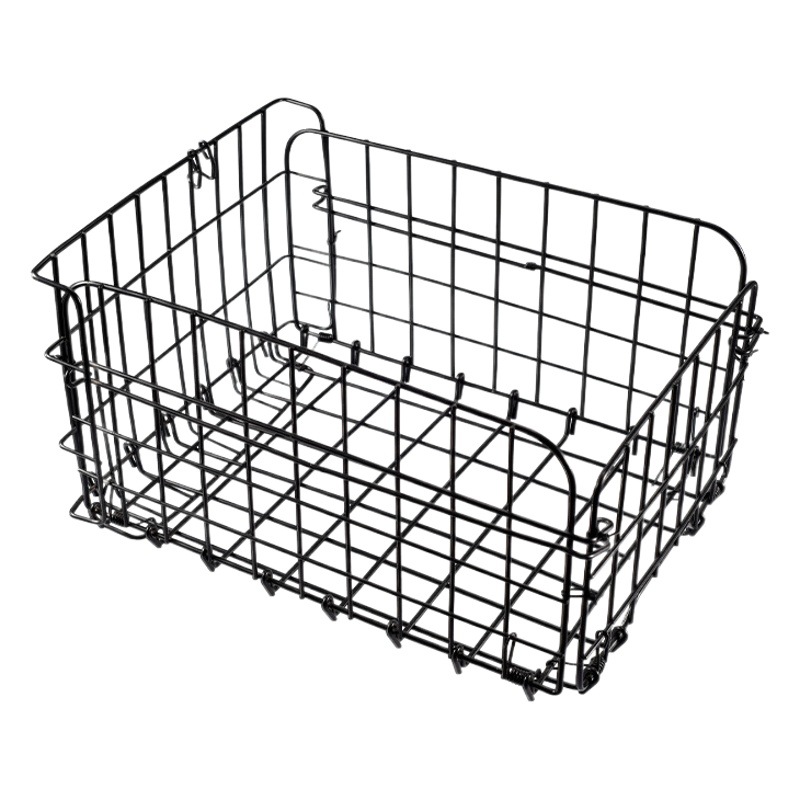 Cesta trasera de la bicicleta plegable engrosada bicicleta de montaña de gran capacidad estante trasero cesta de verduras cesta trasera
