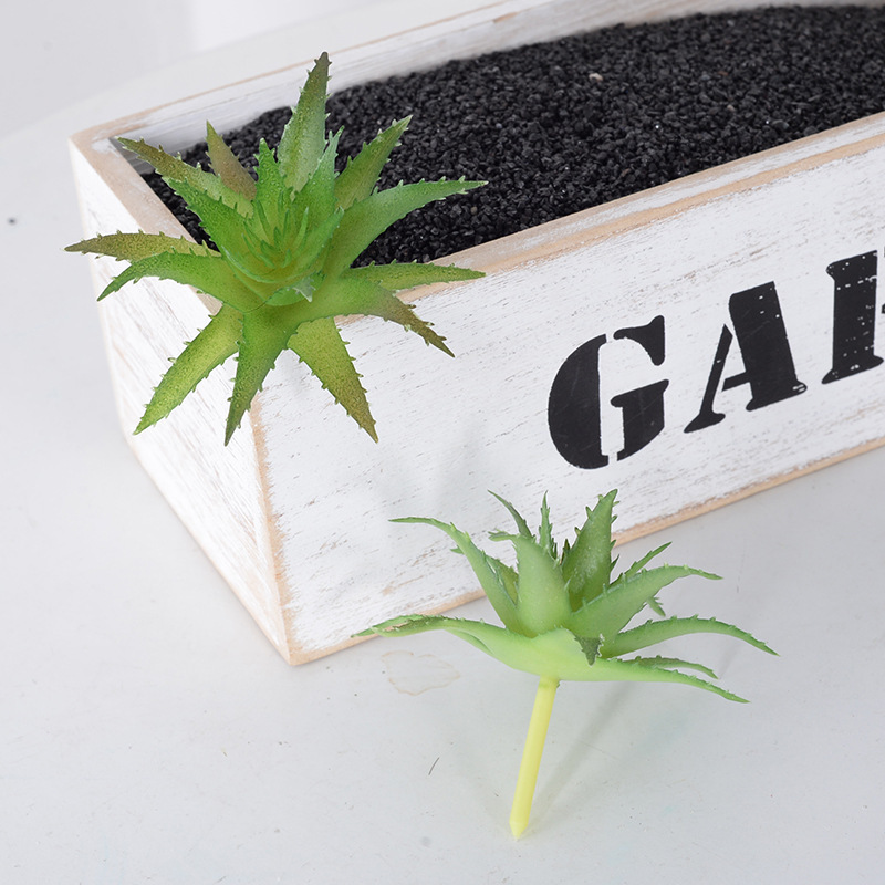 严选仿真多肉植物盆景植绒迷你假多肉配件插花绿植墙DIY装饰摆件|undefined
