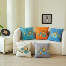 南通家纺厂家现货诚招代理雪尼尔靠垫商务礼品轻奢北欧靠枕床头靠