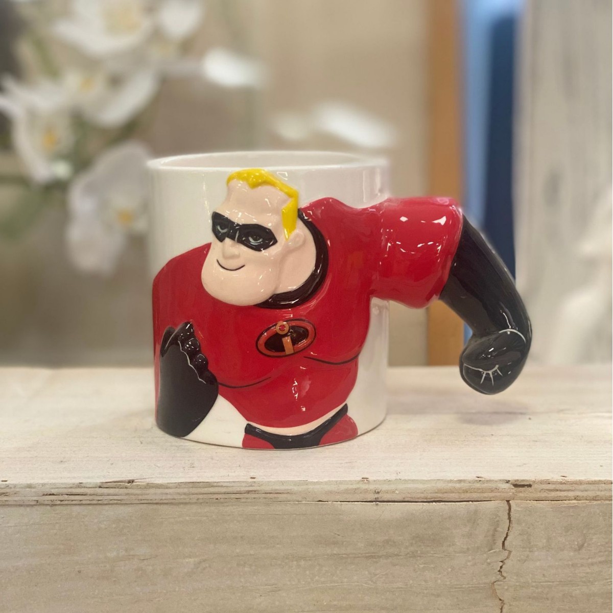 Fabrica de cerámica de nube blanca taza de cerámica moderna taza de café creativa de Superman taza de agua personalizada
