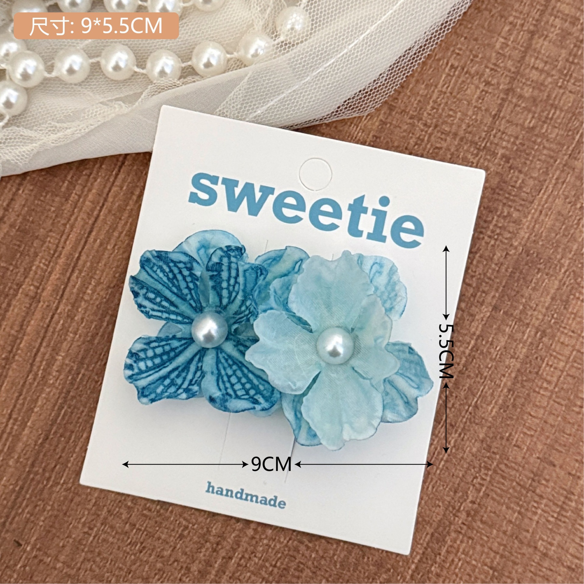 Simulación super inmortal lirio clip de cabello adornamiento de cabello de alto nivel detrás de la cabeza rascar clip de pescado sensación de buceo clip de atmósfera