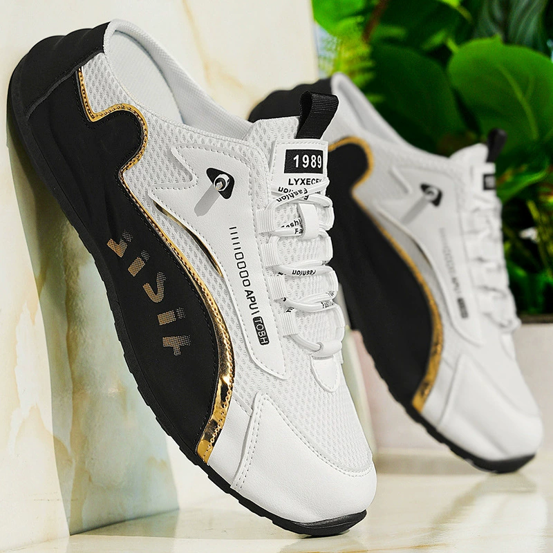 Трансграничный большой размер 2025 новая обувь Baotou половина опоры мужская обувь один педаль простой дикий повседневный обувь удобная модная обувь