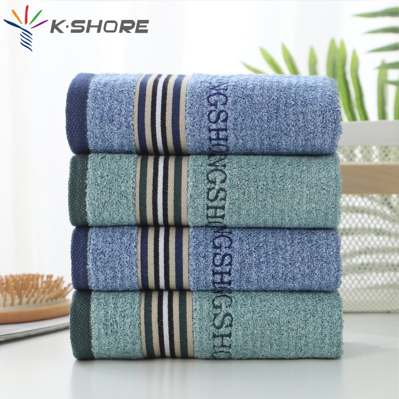 Gold towel wholesale household adult men and women wash face medium towel 65*30 face towel soft absorbent T1460H