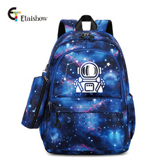 2024 New Red and Blue Graffiti Print School Bag for Boys and Girls, Primary and Junior High Students, Trendy Large Capacity, Lightweight Dual Shoulder Bag