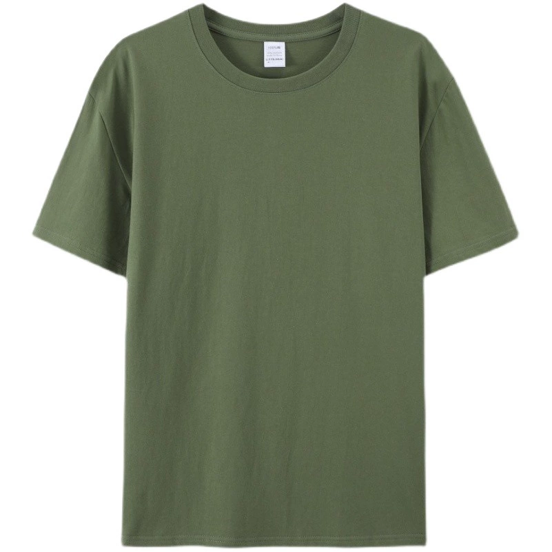 79000 трансграничная футболка на заказ больших размеров Азиатско-Европейский размер 180 грамм хлопка пустая футболка с круглым вырезом и коротким рукавом