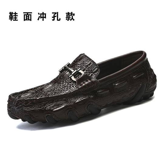 Men's Shoes 2025 New Fashion Trend Octopus Bean Shoes Slip-on Flat Bottom Low Set Foot Casual Shoes Manufacturers