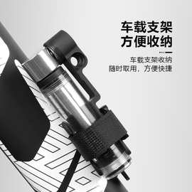 批发带气压表高压打气筒便携迷你山地公路车打气筒骑行户外打E18