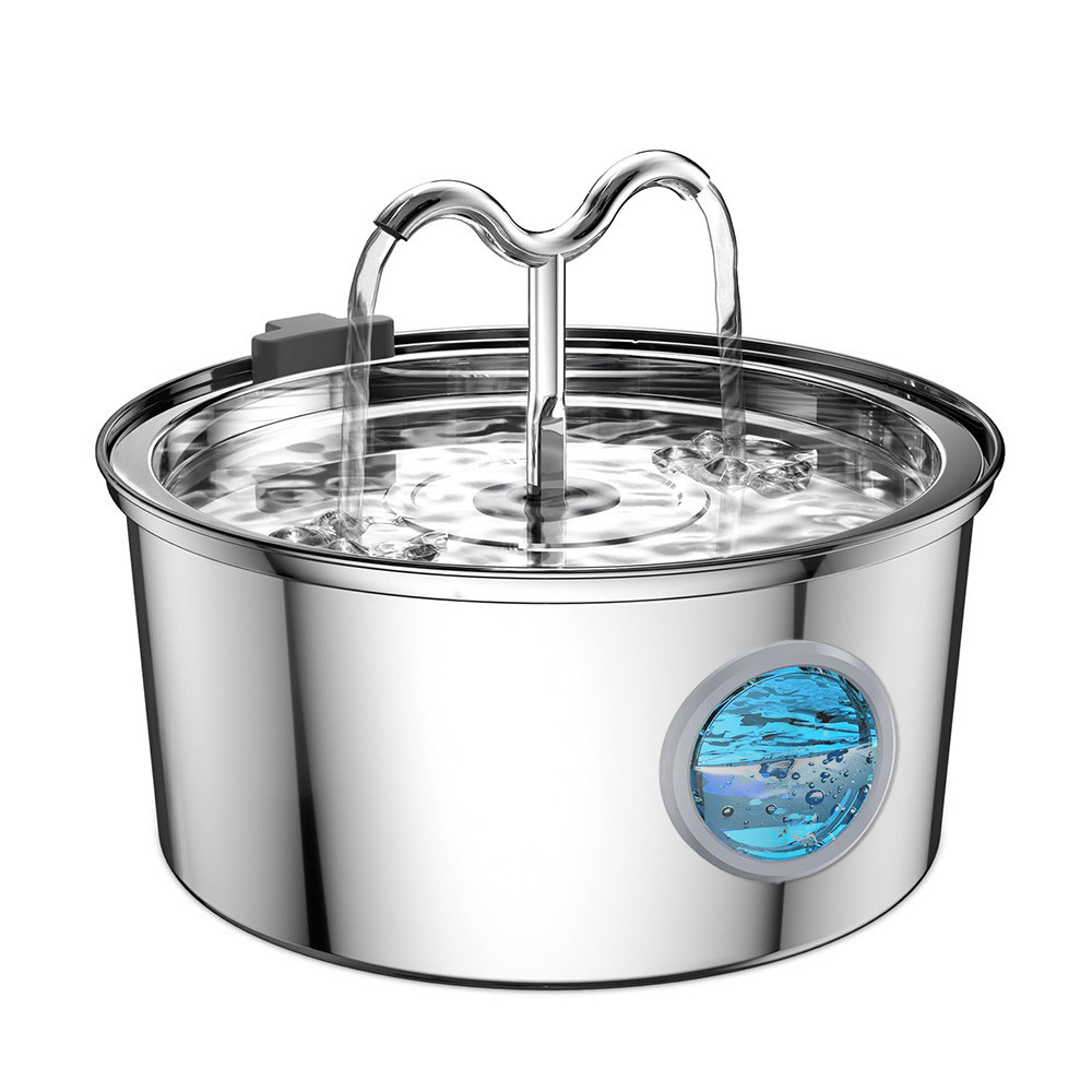 Amazon de acero inoxidable inteligente para bebidas de mascotas 3.2L filtro de circulación automática de gran capacidad alimentador de agua para gatos y perros
