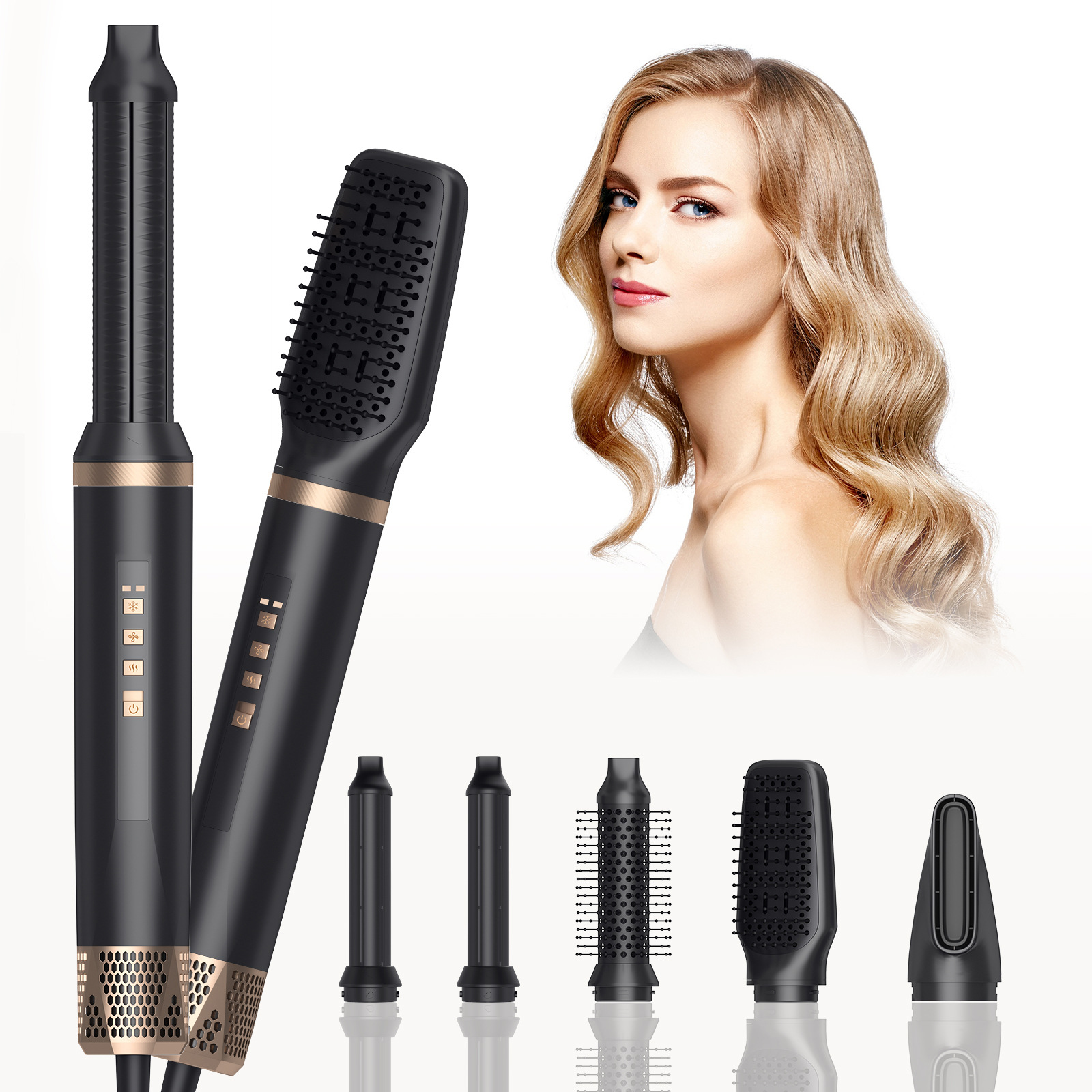 640 고속 열풍 빗(블랙 골드)