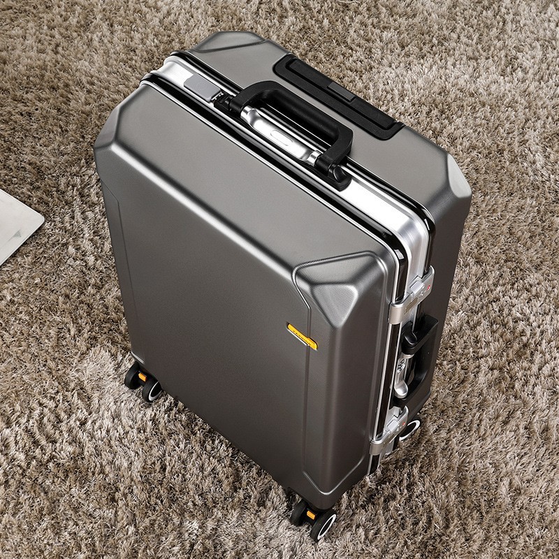 Luggage Suitcase with Combination Lock Aluminum Frame 20inch Carry-On Suitcase 22inch Student Suitcase for Men 26inch Women's Suitcase Travel Suitcase Lightweight