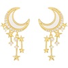 Earrings, fashionable silver needle, 2021 years, Japanese and Korean, silver 925 sample, internet celebrity