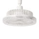 E27 screw universal crystal fan lamp fan chandelier integrated intelligent remote control crystal lamp household bedroom kitchen