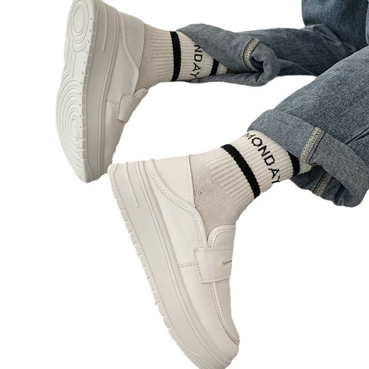 White Nurse Shoes - Comfortable Platform Sneakers for Spring/Summer, Soft Sole, Restless Legs Relief