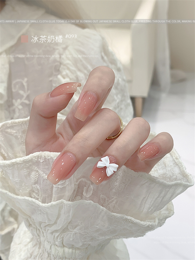 KaSi fototerapia Esmalte de uñas pegamento 2023 nueva primavera y el verano popular blanco lechoso nude rojo cereza salón especial