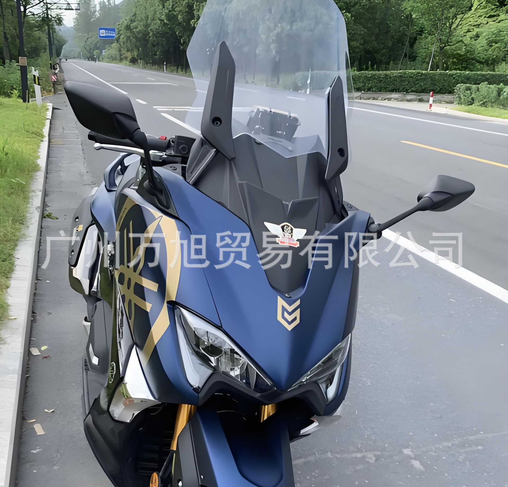 Suitable for Yamaha Tmax530 2012-2019 Black/Snake Skin Color Motorcycle Aluminum Alloy Rearview Mirror