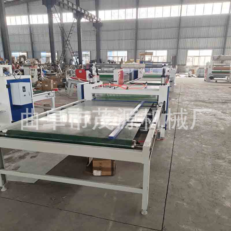 双面保护膜覆膜机 钢刀自动断膜贴膜机 透明膜PE膜蓝膜黑膜