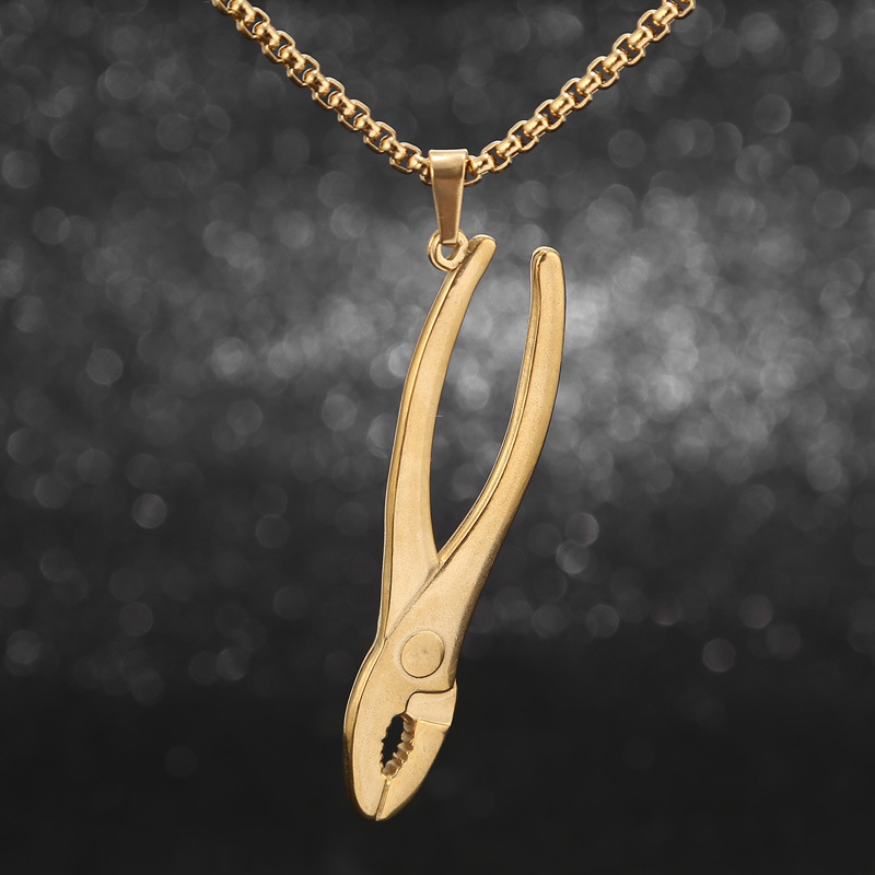 Wholesale Jewelry Retro Scissors Spoon Kitchen Knife 304 Stainless Steel Plating display picture 23