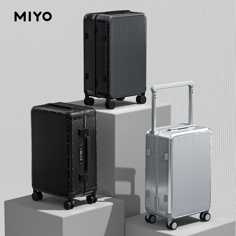 MIYO オールアルミニウムマグネシウム合金スーツケース 2025 新しいワイドトロリー大容量ビジネストラベルパスワードボックス|undefined