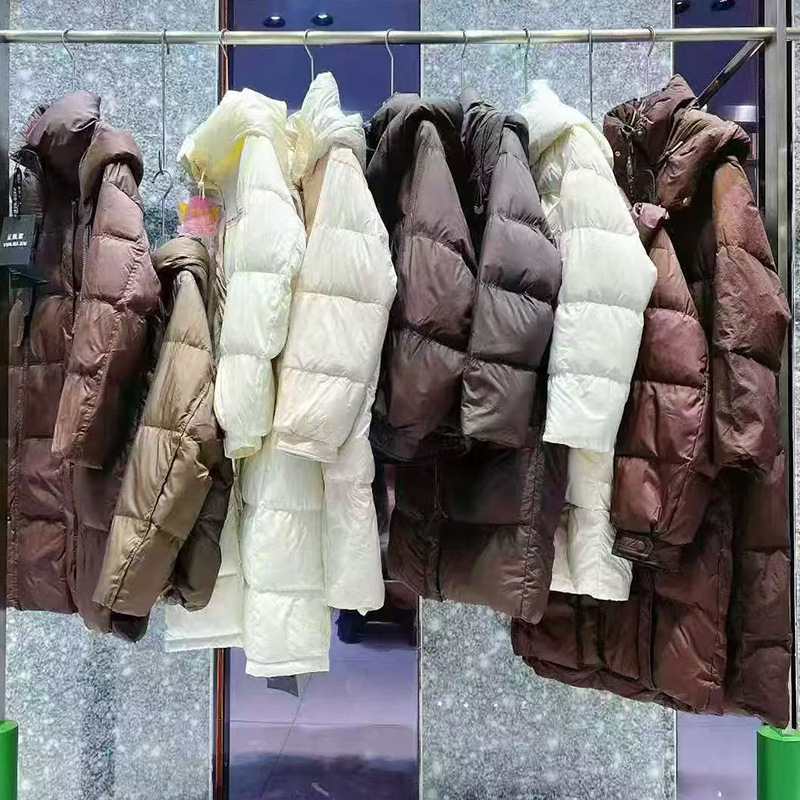 云栖絮鹅绒服专柜品牌撤柜25冬5A级白鹅朵朵绒鹅绒服走份尾货批发