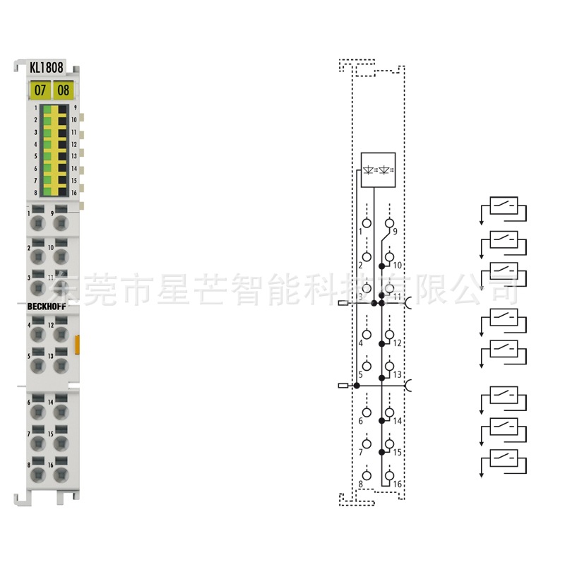 倍福KL1808总线端子模块德国BECKHOFFKL全新原装现货议价串口