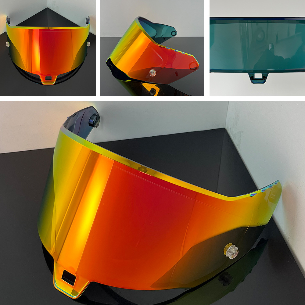 Sr10 Helmet Lens Is Compatible with Sr10 Electroplated Multi-Color Day and Night Universal Color-Changing Lens Sr10 Motorcycle Helmet Mirror