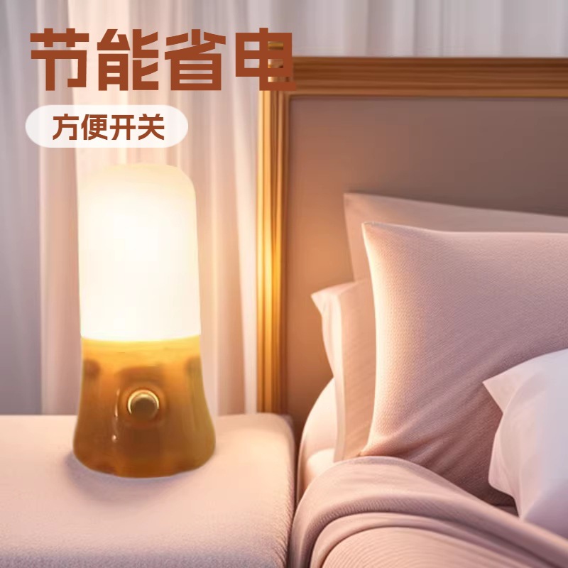 New 3W Switchable Led Night Light, Novel and Creative Product, Plug-In Night Light, Gift Light, Can Be Printed with Logo