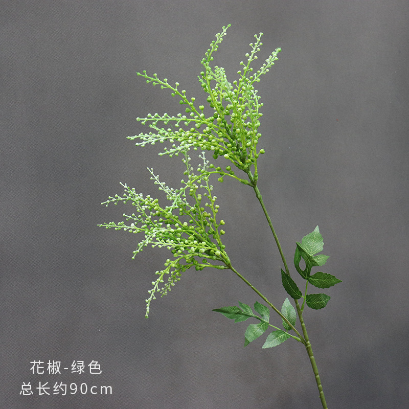 Flores de imitación verde, techo de bosque, plantas verdes, hojas, flores de boda, accesorios de decoración floral con hojas, flores falsas, hierba de caña