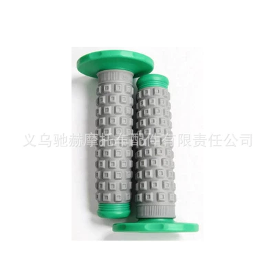 Motorcycle Handle Cover – Atvs, 22mm 24mm - gray-on-top-and-green-on-bottom