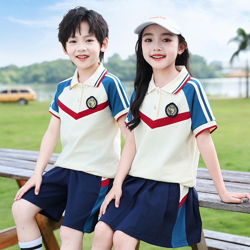 School uniform set for kindergarten: comfortable, loose-fitting, sportswear, performance wear, teacher wear, two-piece set