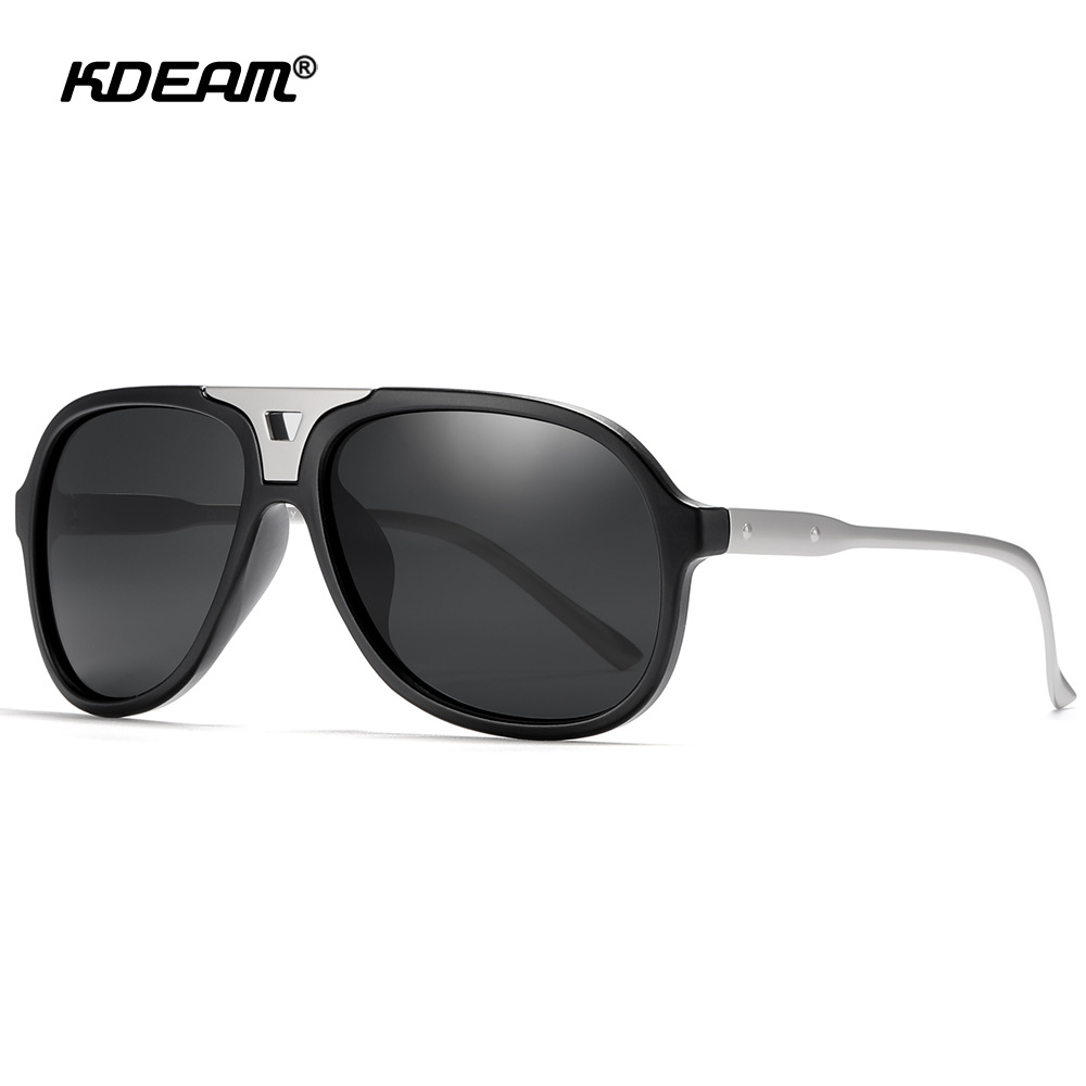 Classic pilot sunglasses metal color polarized outdoor sunglasses HD UV protection sunglasses KD570