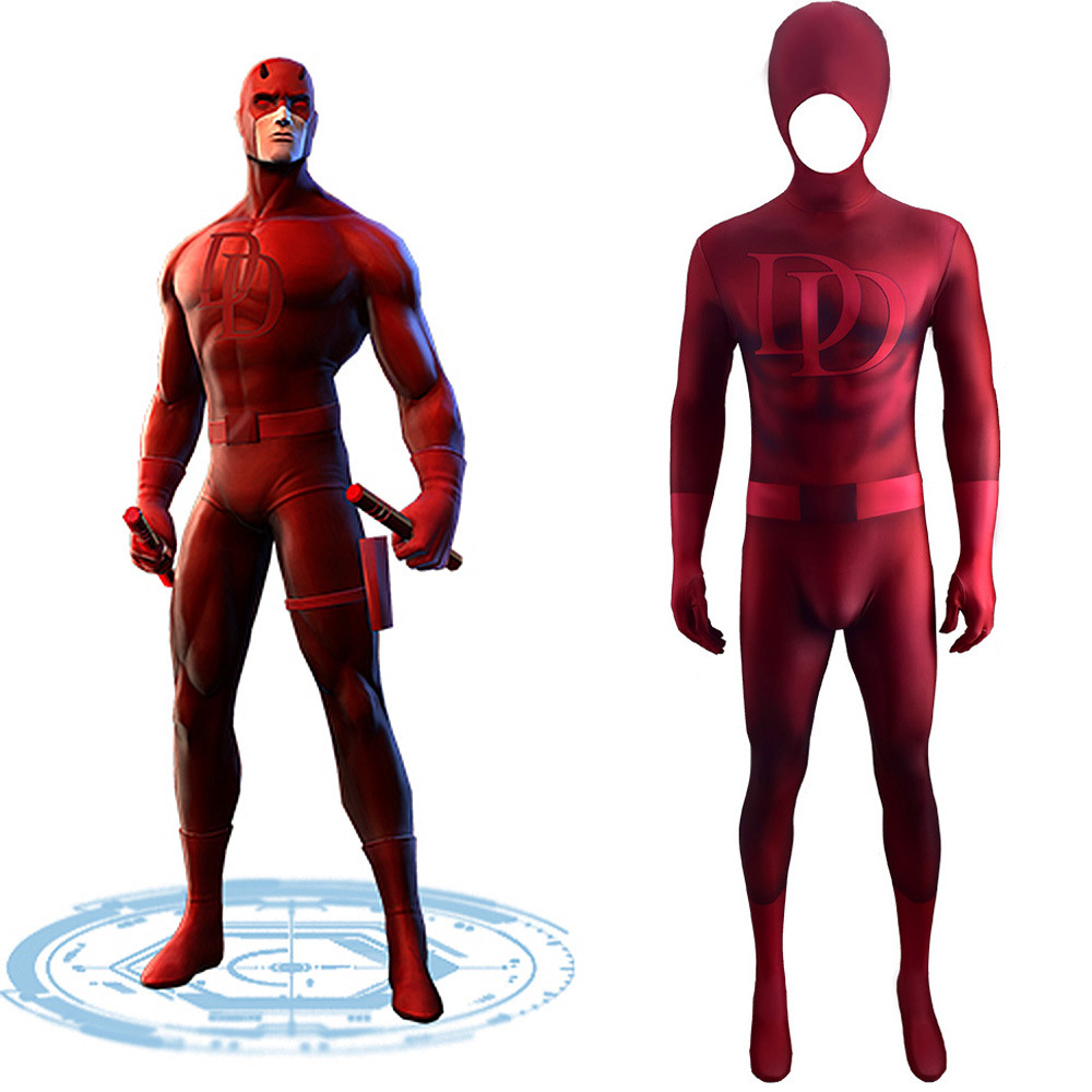Daredevil超胆侠英雄连体衣美漫cosplay服装