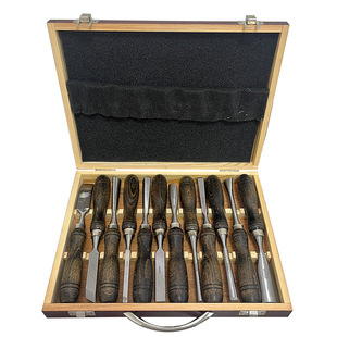 Woodworking chisel 12-piece set of carving chisel carving chisel carving chisel hand knife exported to Germany 60CRV carving chisel
